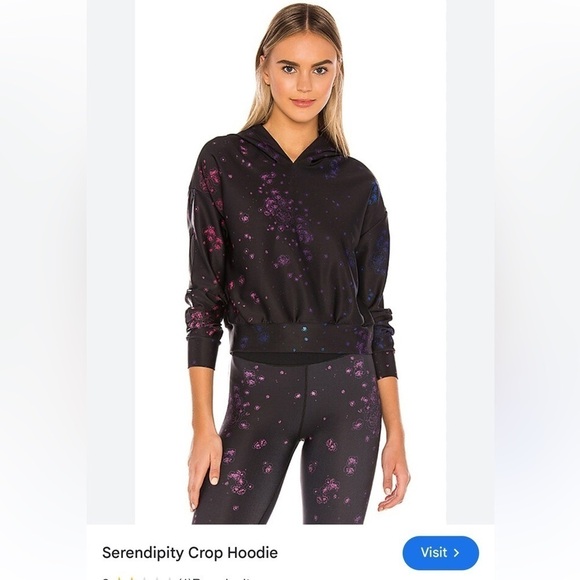 Ultracor Serendipity Pink Patent Cropped Hoodie and Sprinter High Leggin… - Picture 7 of 15